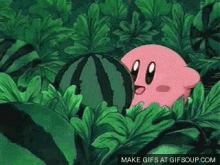Kirby Chomping GIF - Kirby Chomping Watermelon GIFs