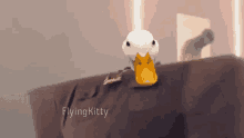 Flying Kitty Duck GIF - Flying Kitty Duck What GIFs