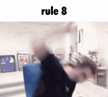 rule8 xqc hitting desk rule milkshake