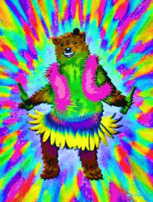 Dancing Bear Aloha Bear GIF - Dancing Bear Aloha Bear Drinking GIFs