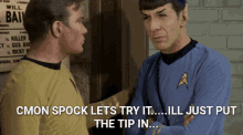 cmon spock star trek tip