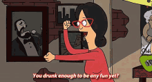 A Gif In Prep For The Weekend GIF - Drunk Drinks Tina GIFs