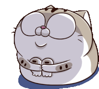 Ami Fat Cat Sticker - Ami Fat Cat Cute Stickers