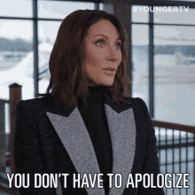 You Dont Have To Apologize Quinn Tyler GIF - You Dont Have To Apologize Quinn Tyler Younger GIFs