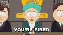 Youre Fired Mayor Mcdaniels GIF - Youre Fired Mayor Mcdaniels South Park GIFs