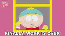 Finally Work Is Over Eric Cartman GIF - Finally Work Is Over Eric Cartman South Park GIFs