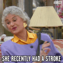 She Recently Had A Stroke Ill GIF - She Recently Had A Stroke Stroke Ill GIFs