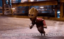 Baby Groot You Dare Try GIF - Baby Groot You Dare Try Angry GIFs