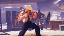 Guile With The Sonic Boom GIF - Sfv Guile Street GIFs