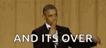 Obama Mic Drop GIF - Obama Mic Drop Largar O Microfone GIFs