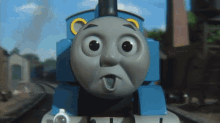 Thomas The Train Surprised GIF - Thomas The Train Surprised Shook GIFs