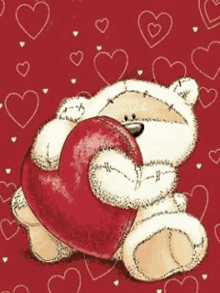 Fuzzy Moon Heart GIF - Fuzzy Moon Heart Hug GIFs