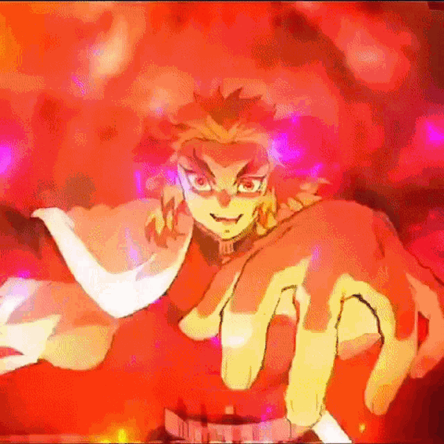 Rengoku Fire Hashira Gif Rengoku Fire Hashira 4k Discover Share Gifs