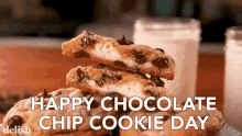 Happy Chocolate Chip Cookie Day Dessert GIF - Happy Chocolate Chip Cookie Day Dessert Bake Goods GIFs
