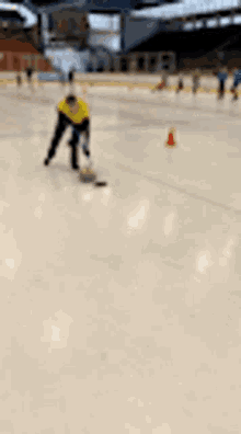 sweep curling sports ice rink