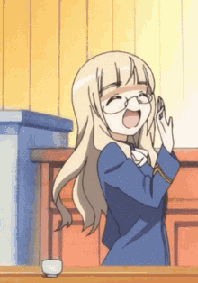 Perrine Strike Witches World Witches Perrine Franchise GIF - Perrine Strike Witches World Witches Perrine Franchise Perrine Laughing Anime GIFs