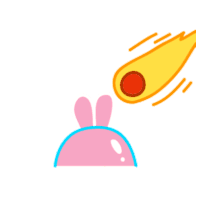 Pink Rabbit Sticker - Pink Rabbit Hot Stickers