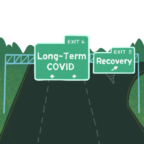 Surviving Long Term Covid Doesnt Mean Recovery Sticker - Surviving Long Term Covid Doesnt Mean Recovery Highway Stickers
