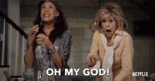 Oh My God Excited GIF - Oh My God Excited Grace And Frankie GIFs
