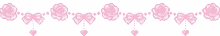 divider pink flowers aesthetic discord