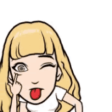 out tongue