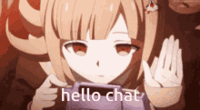 Hello Chat Anime GIF - Hello Chat Hello Chat GIFs
