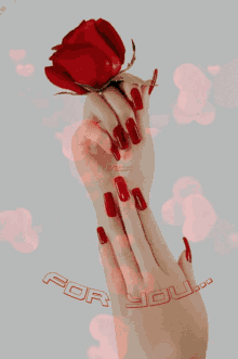 Rose Hand GIF - Rose Hand Flower GIFs
