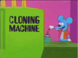 Itchy And Scratch Cloning Machine GIF - Clone Twin Itchy And Scratch GIFs