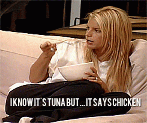 Jessica Simpson Tuna GIF - Jessica Simpson Tuna Chicken Of The ...