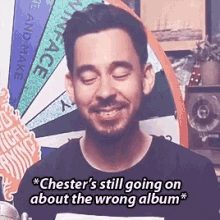 Chests Still Going On About The Wrong Album Mike Shinoda Laughing GIF - Chests Still Going On About The Wrong Album Mike Shinoda Laughing Bennoda GIFs