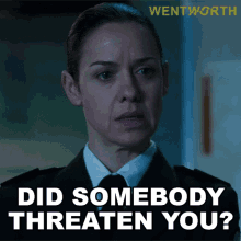 Did Somebody Threaten You Vera Bennett GIF - Did Somebody Threaten You Vera Bennett Wentworth GIFs