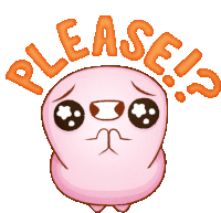 Marshmellow Says Please?! Sticker - The Party Marshmallows Please Begging Stickers