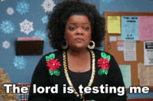 The Lord Is Testing Me - Community GIF - Lord Is Testing Me Shirley Bennett Yvette Nicole Brown GIFs