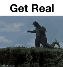 Godzilla Get Real Godzilla GIF - Godzilla Get Real Get Real Godzilla GIFs