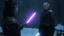 brienne of tarth duel game of thrones lightsaber arya stark
