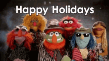 Happy Holidays Muppets GIF - Happy Holidays Muppets Electric Mayhem GIFs