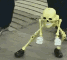 otaku skeleton puppet dance