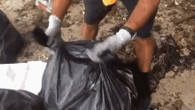 trash rubbish garbage trashbag tied up