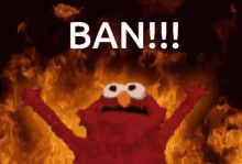 Elmo Fire GIF - Elmo Fire Ban GIFs