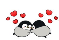 Penguin Love Sticker - Penguin Love Flying Stickers