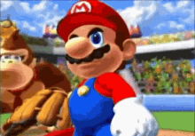 Mario Superstar Baseball Batter Up GIF - Mario Superstar Baseball Mario Baseball GIFs