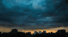 Storm Dark Clouds GIF - Storm Dark Clouds City Storm GIFs