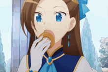 Eating Anime Anime Girl GIF - Eating Anime Anime Girl Otome Game GIFs