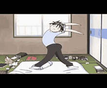 anime guy dancing gif