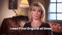 Just A Little White Wine GIF - Real Housewives Pinot Grigio Wine GIFs
