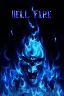 Hell Fire Blue Flame GIF - Hell Fire Blue Flame Skull GIFs