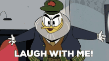 Flintheart Glomgold Laugh With Me GIF - Flintheart Glomgold Glomgold Laugh With Me GIFs