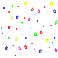 Rainbow Stars Kidcore Sticker - Rainbow Stars Kidcore Indie Stickers
