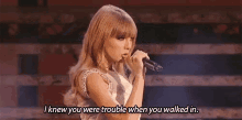 Trouble GIF - Taylor Swift I Knew You Were Trouble Live GIFs