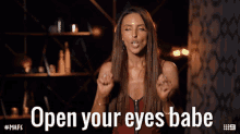 Open Your Eyes Babe Married At First Sight GIF - Open Your Eyes Babe Married At First Sight Open Your Eyes GIFs